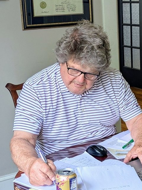 Richard Chesnut at his desk